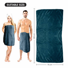 Housse Premium Microfiber Bath Towel 550 Gsm | Extra Large Quick Dry Towels For Women & Men | Super Soft Plush | Ultra Absorbent For Home Swimming Sports & Travel (Jungle Green)