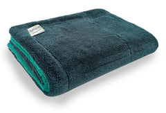 Softspun Microfiber Cloth Towel 400 Gsm | Extra Thick Microfiber Cleaning Cloths Perfect For Bike, Auto, Cars Both Interior & Exterior (Grey & Aqua Blue)- Pack Of 1