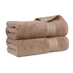 Trident Soft Comfort Air Rich 100% Cotton Bath Towels 500 Gsm | Large Size Bathroom Towels For Men/Women, 2 Pcs (Acorn)