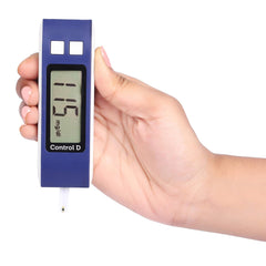 Control D Blue Glucose Blood Sugar testing Machine with (100 Strips) Glucometer