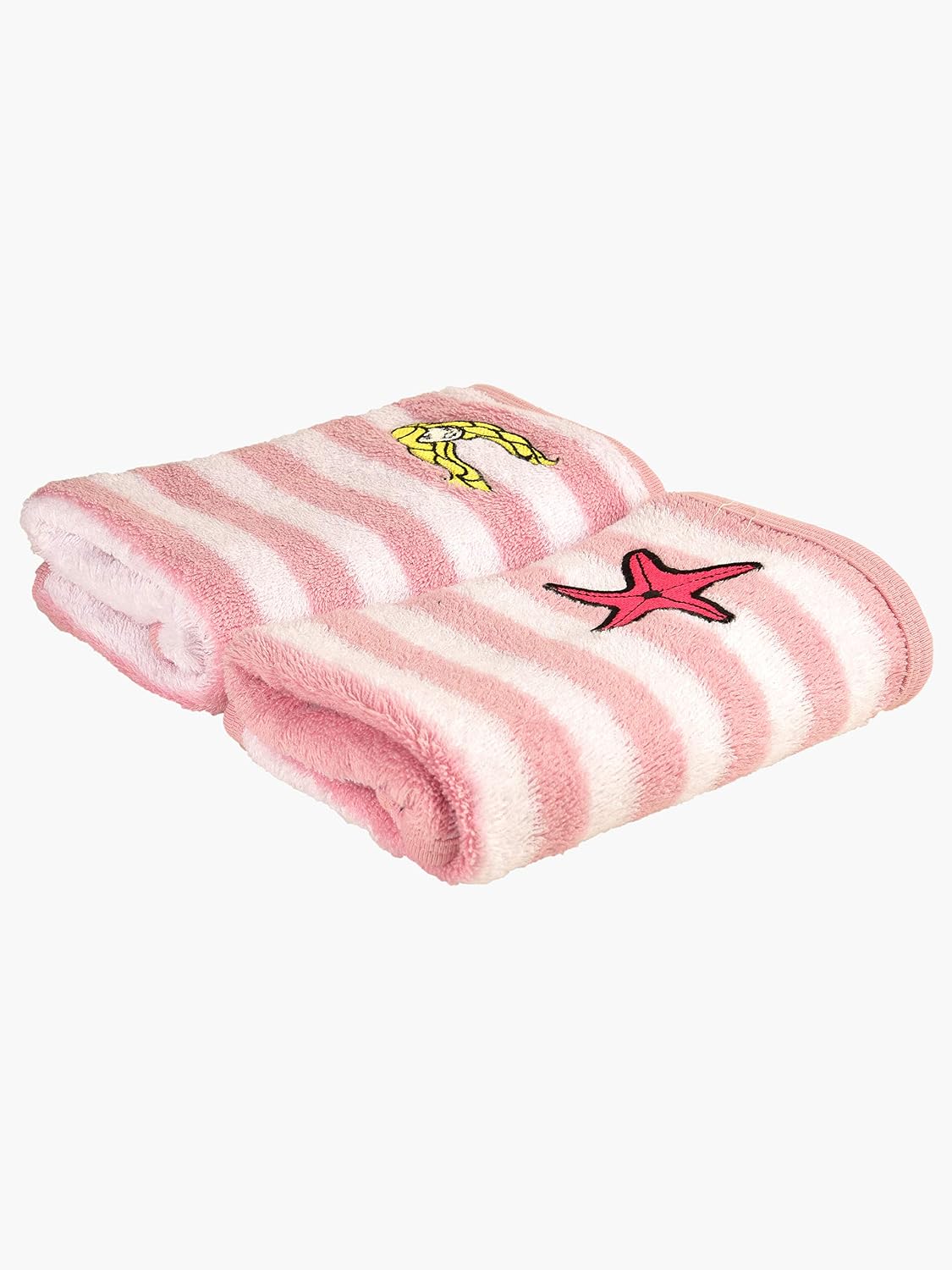 My Milestones 100% Cotton Hand Towel 400 Gsm | Ultra Soft Attractive Embroidery Appliques Cotton Soft, Absorbent Hand Towel Perfect For Face (Set Of 2)- Pink/White