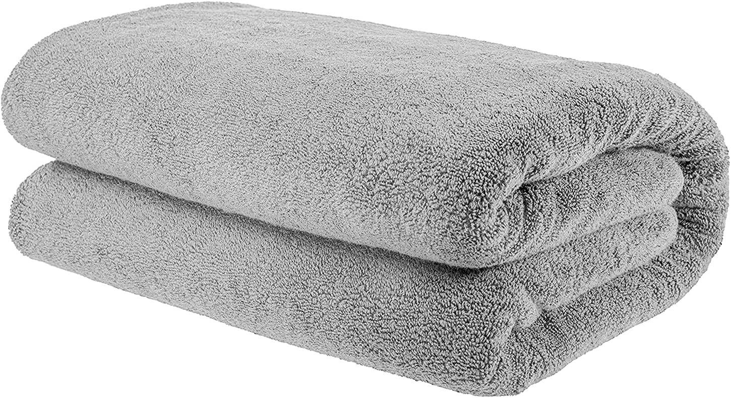 Elstone Home With Device Extra Large Premium Cotton Towel 700 Gsm | Ultra Soft & Super Absorbent Hotel & Spa Quality Towel (Grey)