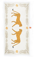 Thirsty Towel Bamboo Bath Towels 460 Gsm | Super Soft & High Absorbency Towel, Light Weight, & Quick Dry Bath Towel Large Size - Cheetah Charm, Tropical Flamingo (Pack Of 2)