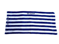 Abisas XXL Large Big Turkey Cotton Bath Towel 400 Gsm | Water Absorbing Quick Drying Quality Terry Bath Towel (Dark Blue & White Stripes) Bath Towel