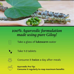 Baidyanath Guduchi Giloy Ghanbati Helps Boost Immunity, Help In Boosting Immunity And May Help Enhance The Body’s Defence Mechanism | 60 Tablets 100gm 0.2lbs