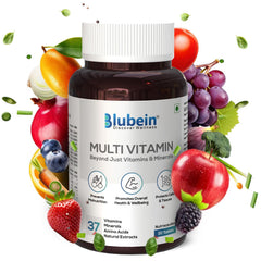 Blubein Multivitamin Tablet With 37 Vital Ingredients For Men & Women Boosts Stamina, Enhances Immunity & Vegan , Good For Overall Health & Wellness | 30 Tablets , 50gm 0.1lbs