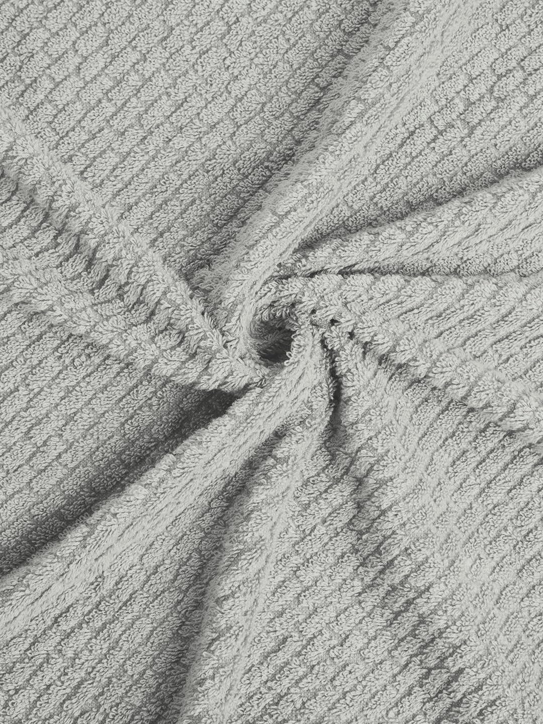 Spaces 100% Cotton Large Size Bath Towel 450 Gsm | Super Absorbent, Quick Dry, Ultra Soft Bath Towel | Dobby Solid Design (Ultimate Grey)