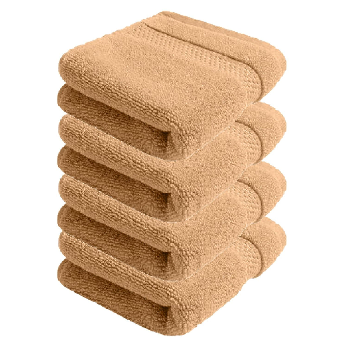 100% Cotton Hand Towels 600 Gsm | Super Soft, Absorbent, Quick Dry Hand Towel For Gym & Workout (Beige, Pack Of 4)