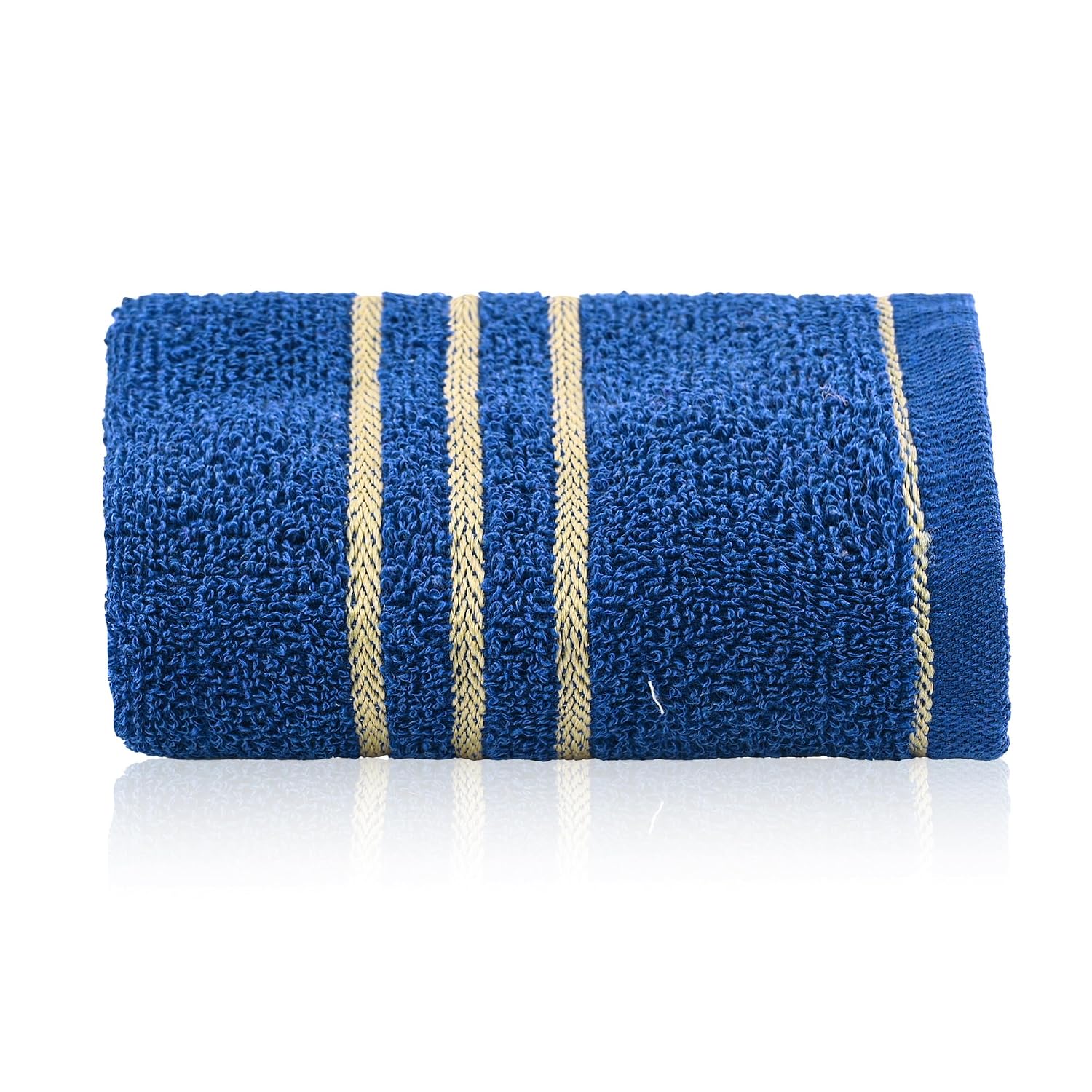 Kuber Industries Soft Cotton Face Towels 300 Gsm | For Men & Women | Easily Washable Pocket Towels & Workout Gym - Dark Blue (Pack Of 2)