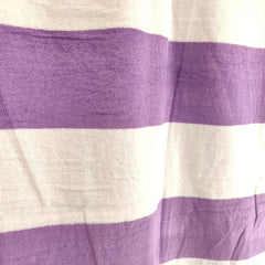 Cotton Bolls Textiles Premium 100% Cotton Bath Towel 450 Gsm | Ultra-Soft & Absorbent Quick Dry Durable Stripe Design Towel (Purple)