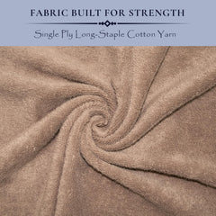 Rangoli 100% Cotton Fibre 1 Bath & 2 Hand Towel 900 Gsm | Highly Durable & Absorbent Towel | Skin-Friendly & Quick Drying Luxury Towels (Beige) - Pack Of 3