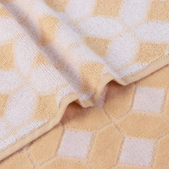 Brodloom Cotton 1 Bath Towel + 2 Hand Towels 950 Gsm | Ultra Soft, Quick Dry & Premium Gift Set Towel (Yellow)