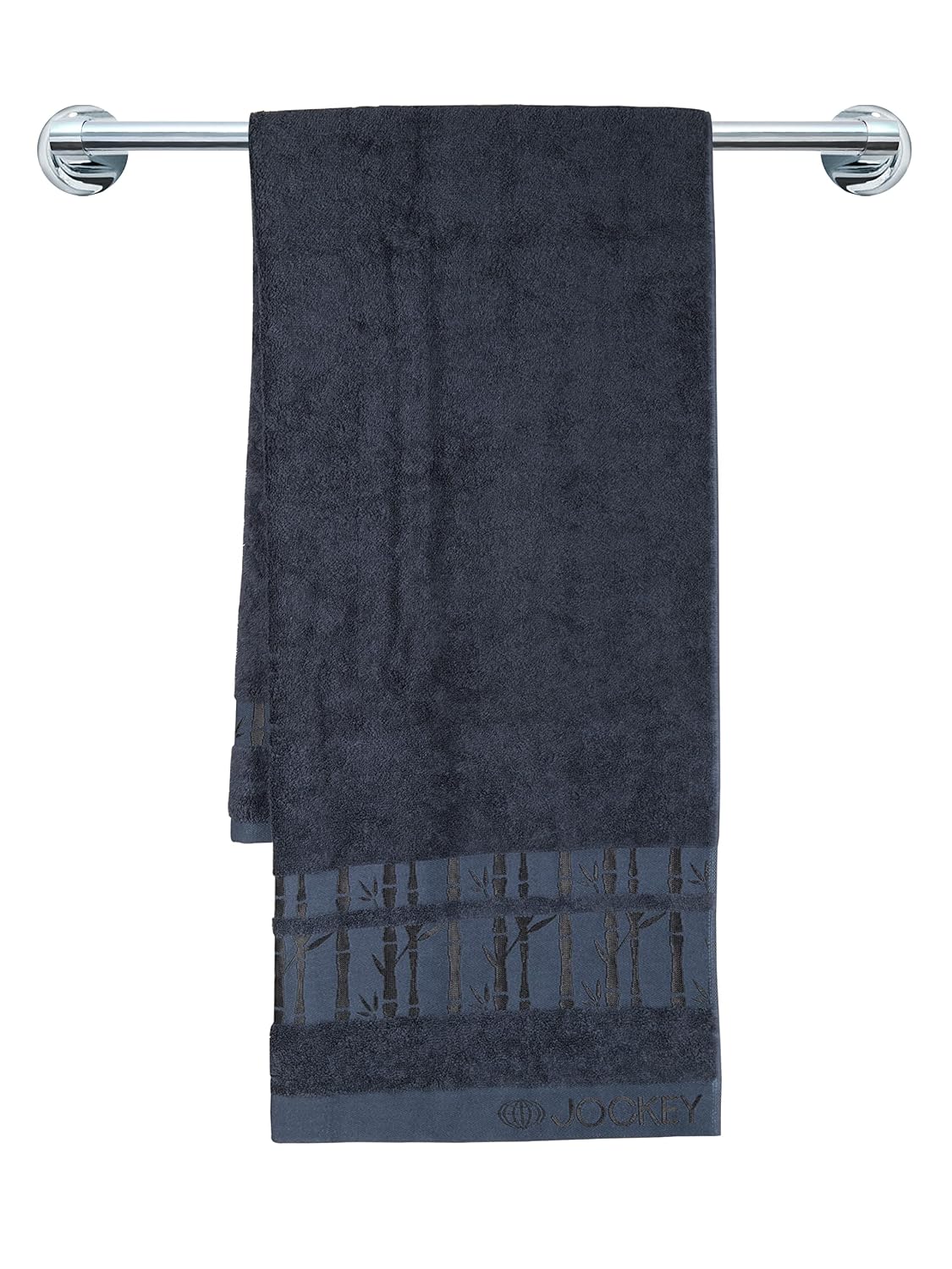 Jockey 100% Cotton T161 Bath Towels 600 Gsm | Soft & Absorbent Urban Comfort Bath Towel - Navy Blue