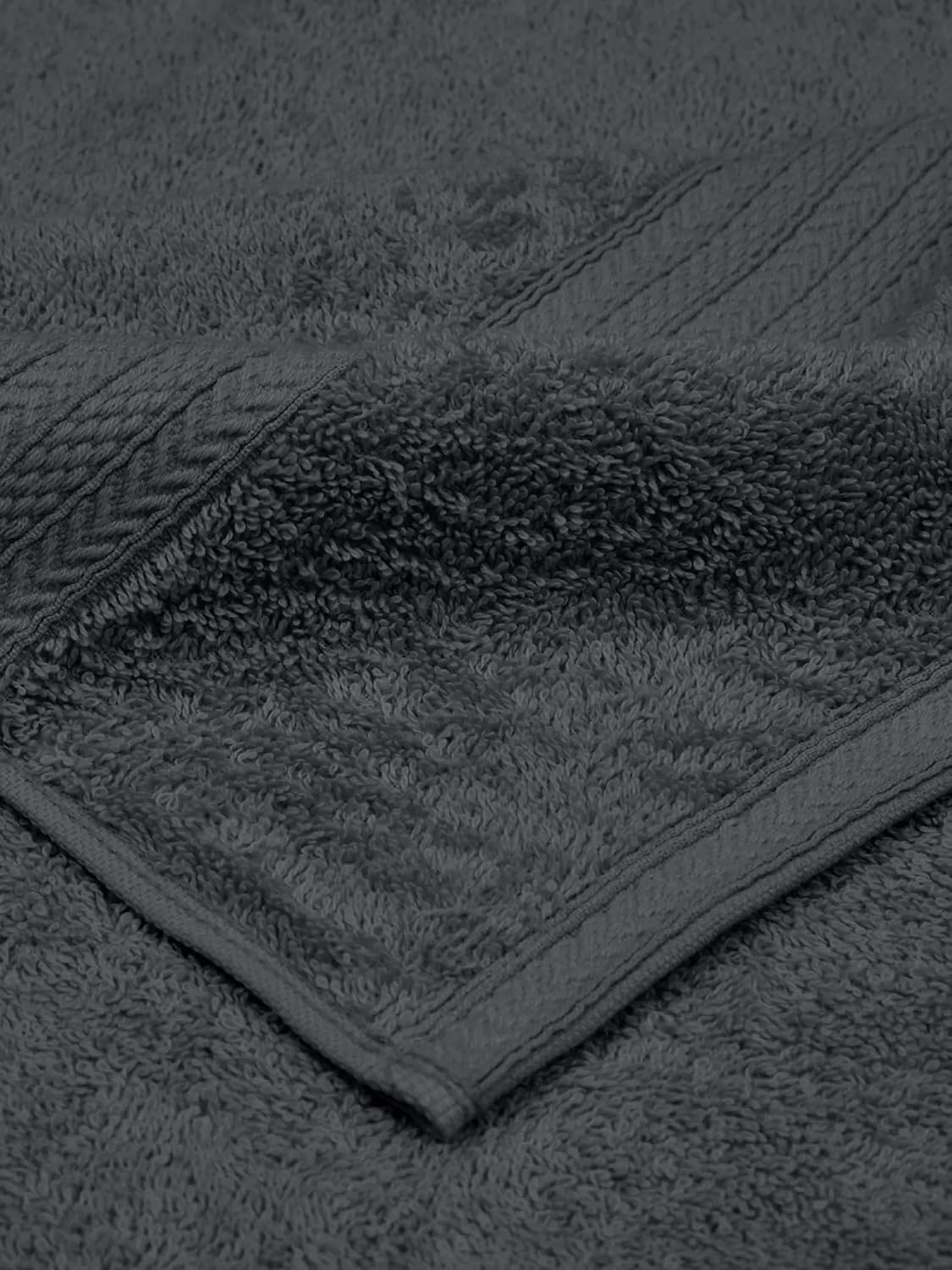 100% Cotton Large Size Bath Towel 500 Gsm | Soft & Absorbent Quick Dry & Durable Bath Towel (Dark Grey)