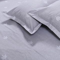 King Size For Bedsheet With 2 Pillow Covers (108 X 108 Inches) Seal Grey & White | Ideal For Hotel, House, Guest House | Soft & Comfortable Sleep