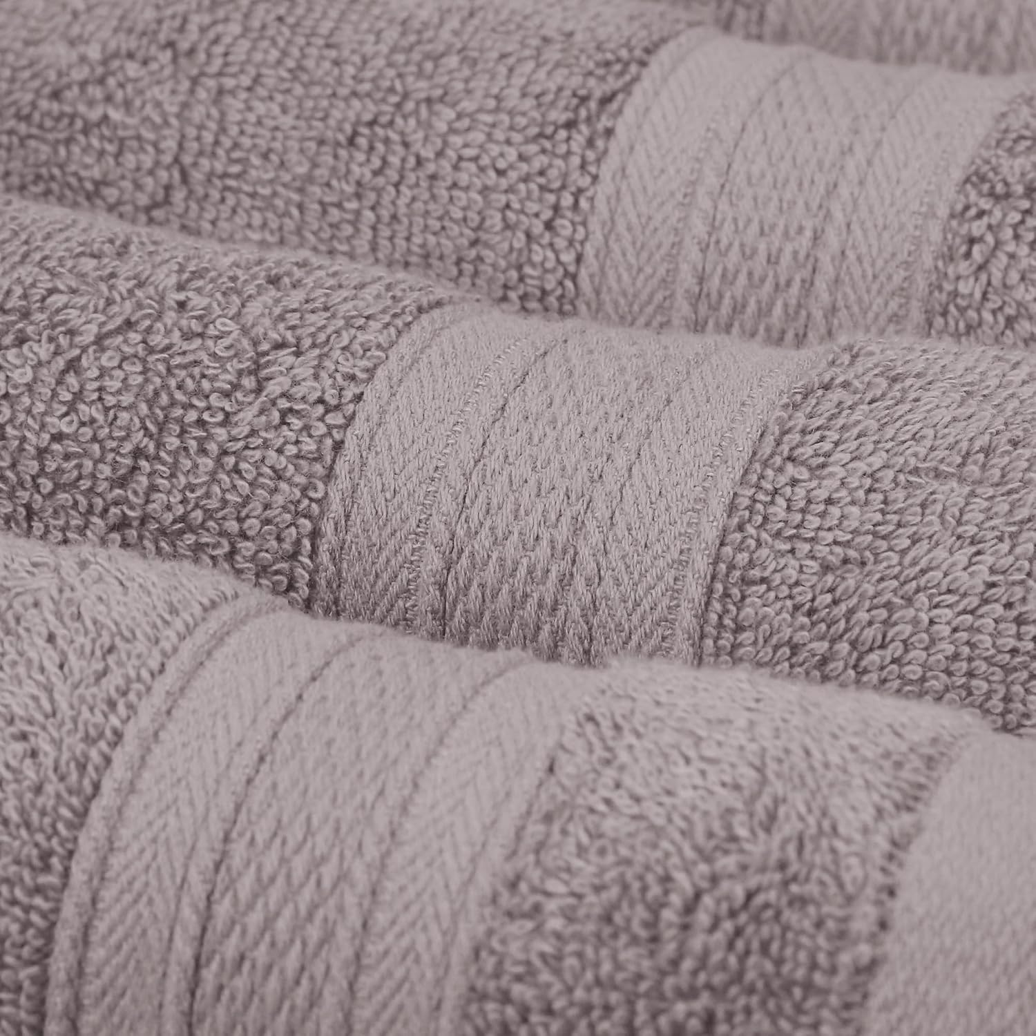 Trident Soft Comfort Air Rich Bath Towels 500 Gsm | 100% Cotton Towel, Super Soft, Highly Absorbent 12 Pieces - Charcoal