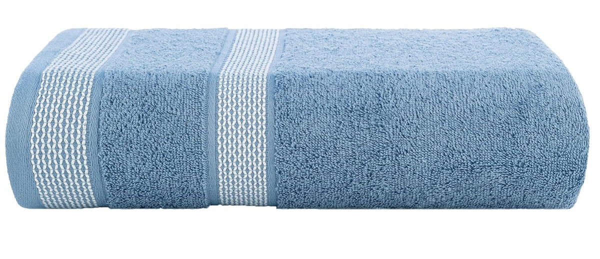Casa Copenhagen Egyptian Cotton Solitiare 1 Pcs Large Bath Towel 500 Gsm (Dusty Blue)