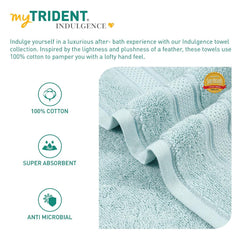 Mytrident Indulgence Collection Hand Towel 400 Gsm | 100% Cotton For Men & Women Hand Towel - Aqua Fresh (Pack Of 2)