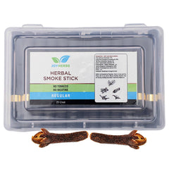 Ayurvedic Herbs Cigarette, Regular Herbal Flavour Pack Of 25 Sticks Of King Size | Cigarette Alternatives - Herbal Cigarettes No Tobacco & Non Nicotine