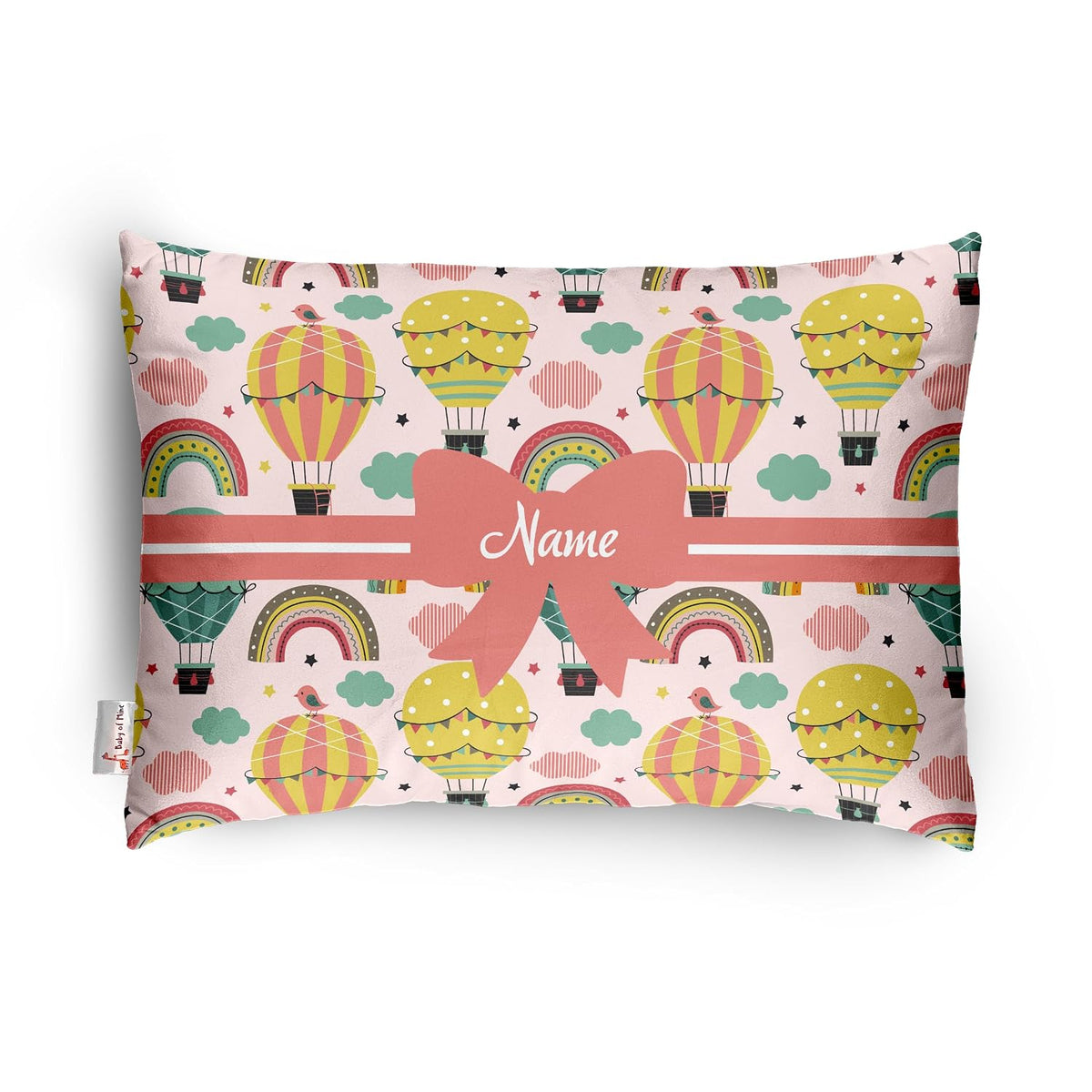 Personalized Pillow For Kids, Super Soft Cotton Kids Cushion - 12 X 18 Inches | Custom Name, For 5 Years Old Kids, Adorable Prints | For Head, Neck Support Baby Pillow - Pillow 19