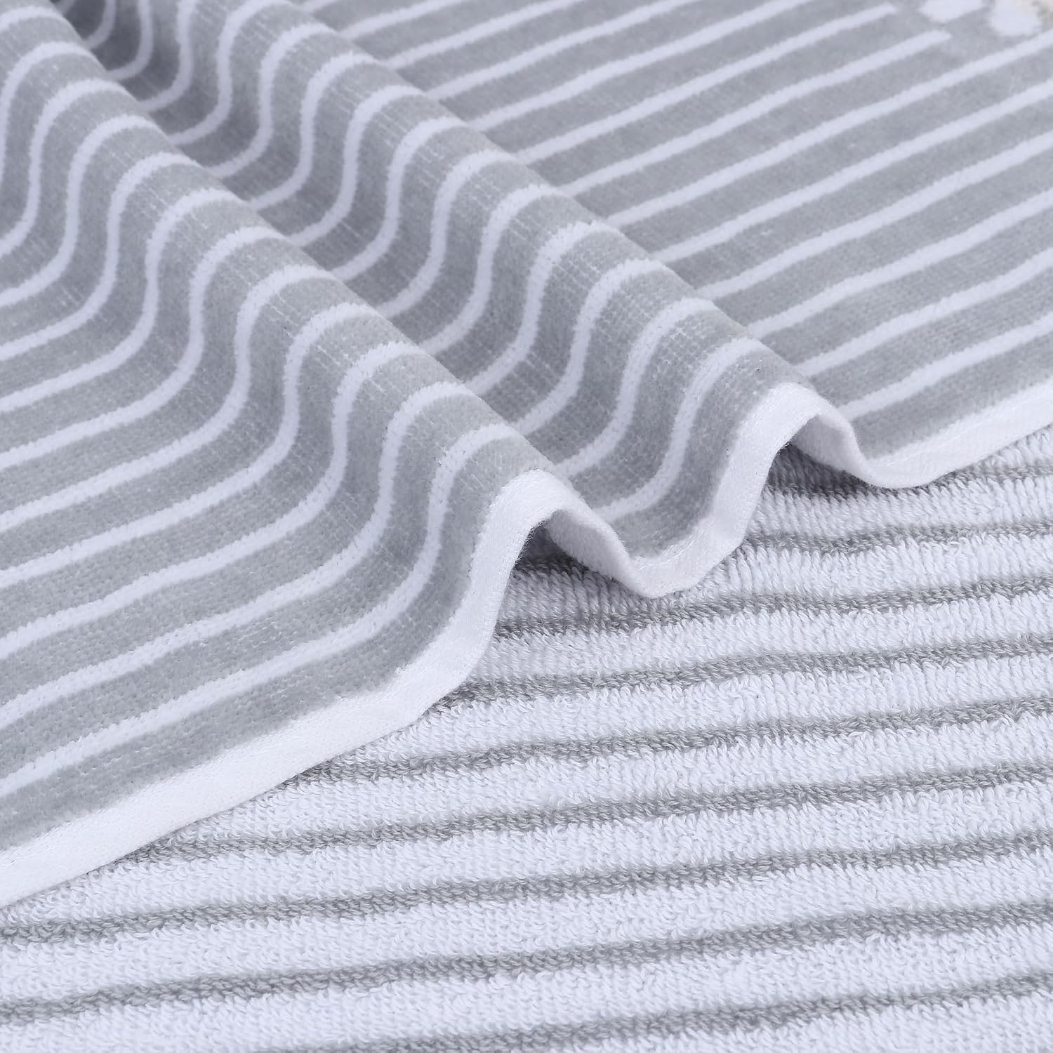 Brodloom Cotton 1 Bath Towel + 2 Hand Towels 950 Gsm | Ultra Soft, Quick Dry & Premium Gift Set Towel (Grey)