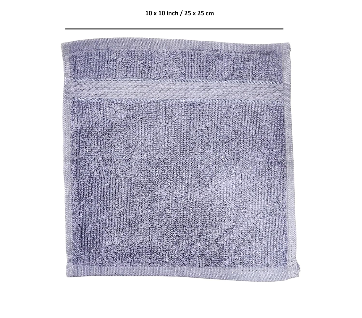 Caslino Small Cotton Face Towels 600 Gsm | Soft & Absorbent Towel For Women & Men - Steel Grey (Pack Of 6)