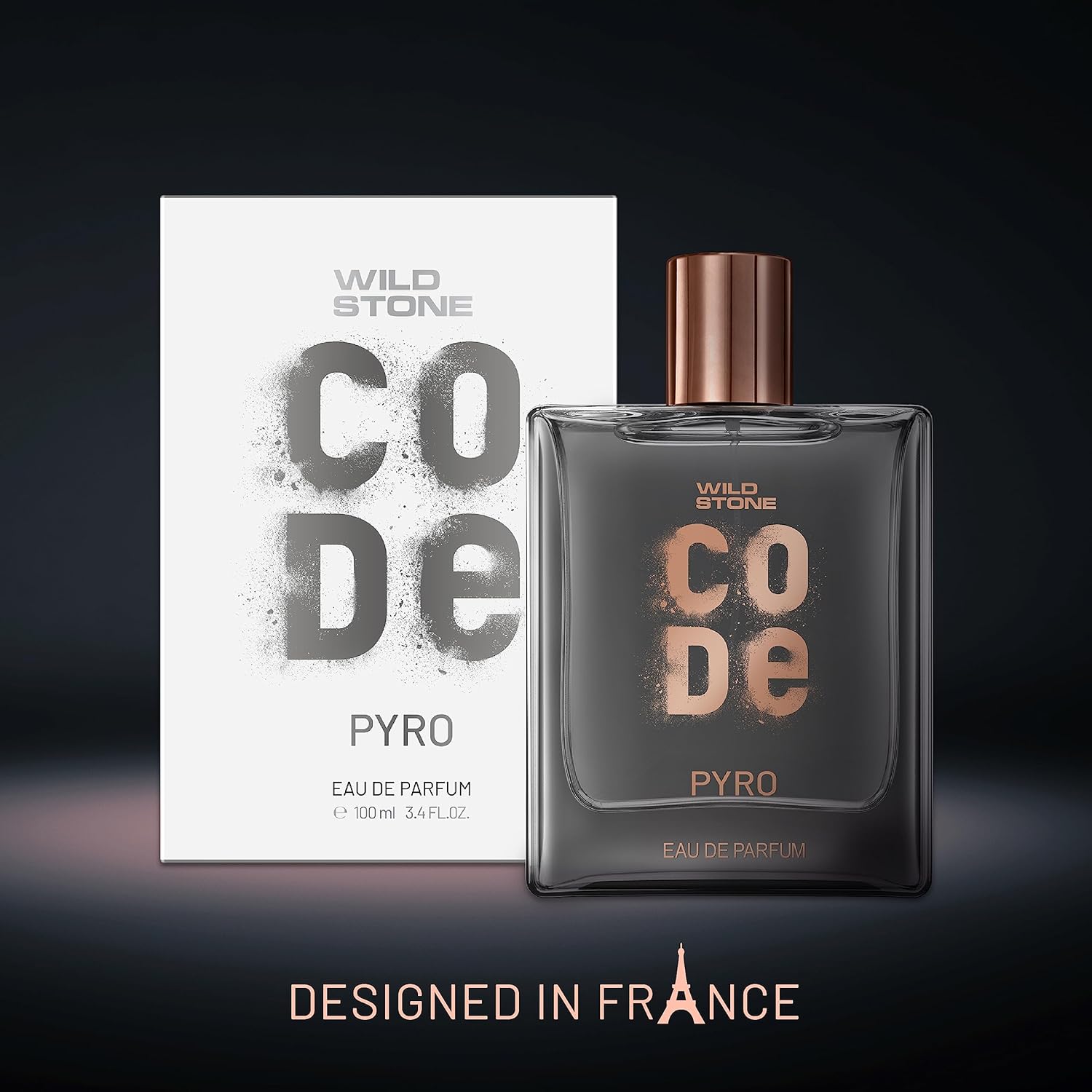 Wild Stone Code Pyro Eau De Parfum 100ml 3.4 Fl.oz.| Perfect Gift For Husband | Long Lasting Fragrance