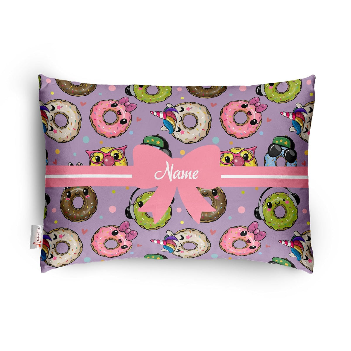 Personalized Pillow For Kids, Super Soft Cotton Kids Cushion - 12 X 18 Inches | Custom Name, For 5 Years Old Kids, Adorable Prints | For Head, Neck Support Baby Pillow - Pillow 08