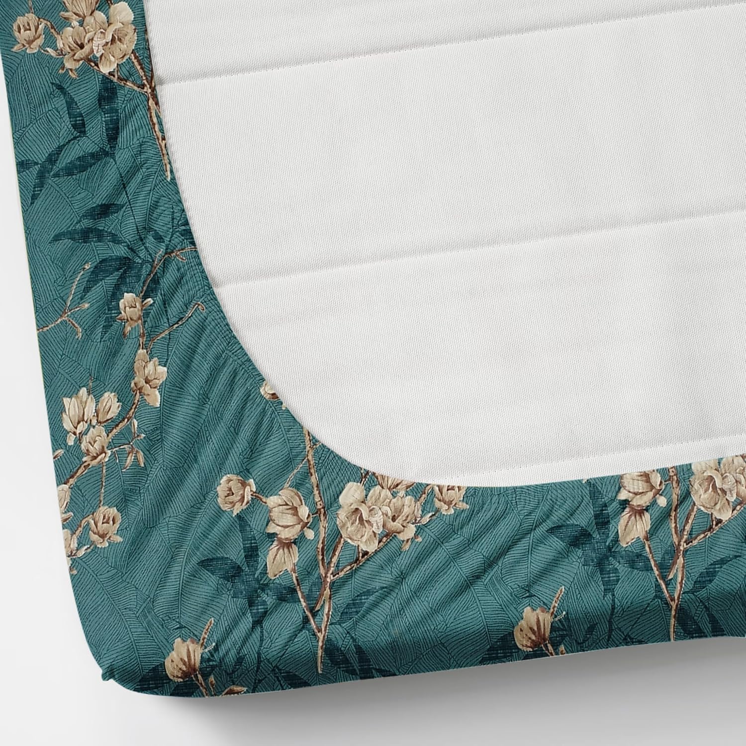 Elastic Fitted Double Bedsheets For King Size With 2 Pillow Covers - 72 X 78 X 10 Inches, Dark Green | Premium Heavy Cotton All Around Elastic Fitted | Ideal For Hotel, Home, Bedroom