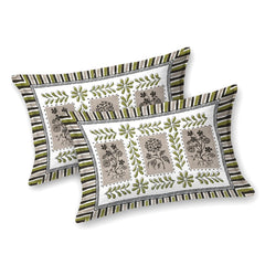 Pure Cotton King Size Bedsheet 2 Matching Pillow Covers | 100x108 Inches, Multicolor | Traditional Jaipuri Printed Bedsheet | Ideal Wedding Gift, Housewarming, Special Occasion Surprise