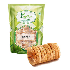 Organic Anjeer Dried Figs By Yuvika 500gm, | Nutritious Rich In Healthy Fats Antioxidants Vitamins & Minerals | 17.6 Ounce