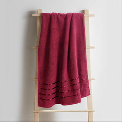 Spread Spain 100% Cotton Face Towel 600 Gsm | Roman Face Towel Super Absorbent Soft & Quick Dry Towels (Marsala New) -Set Of 2