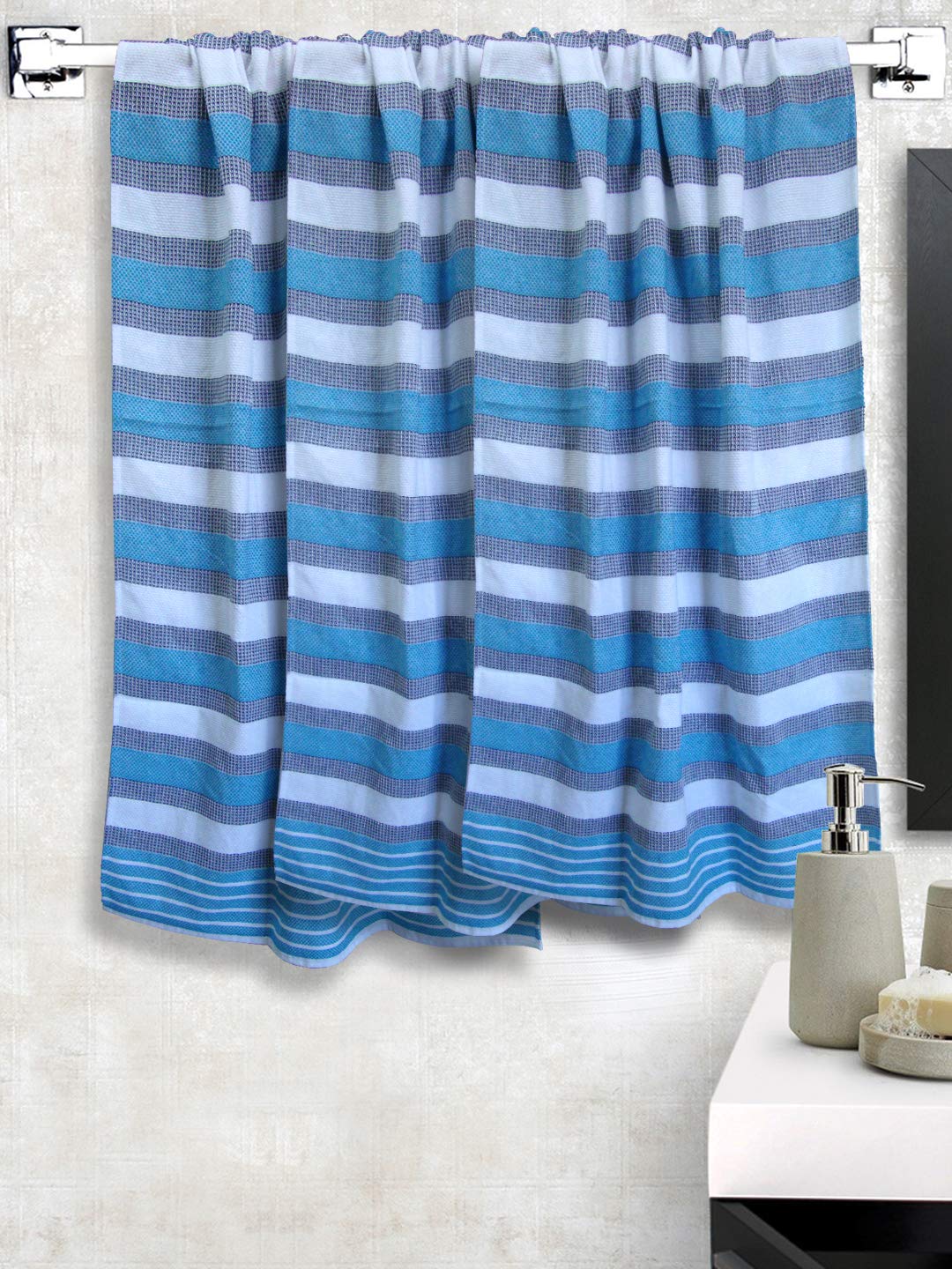 Athom Trendz Living Cotton Bath Towel 600 Gsm | Lightweight, Soft & Absorbent, Quick-Drying, Skin-Friendly, Luxury Quality, Durable Towel - Pack Of 3 (Multicolor)
