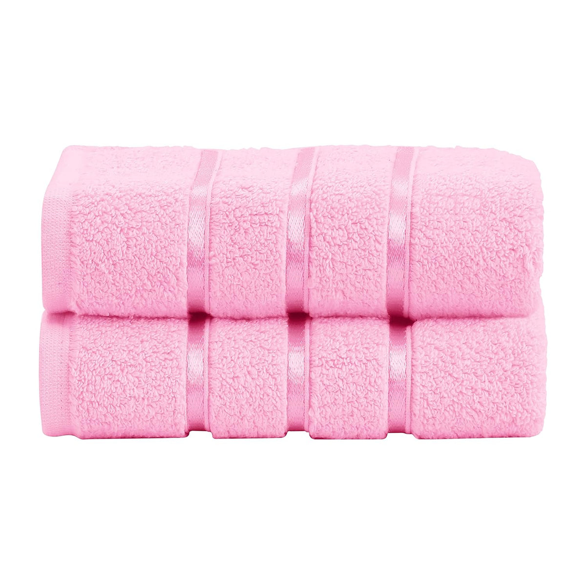 Spread Spain 100% Cotton Hand Towel 600 Gsm | Soft, Fluffy, Super Absorbent & Quick Dry Towels For Pool, Spa & Gym (Pink) -Set Of 2