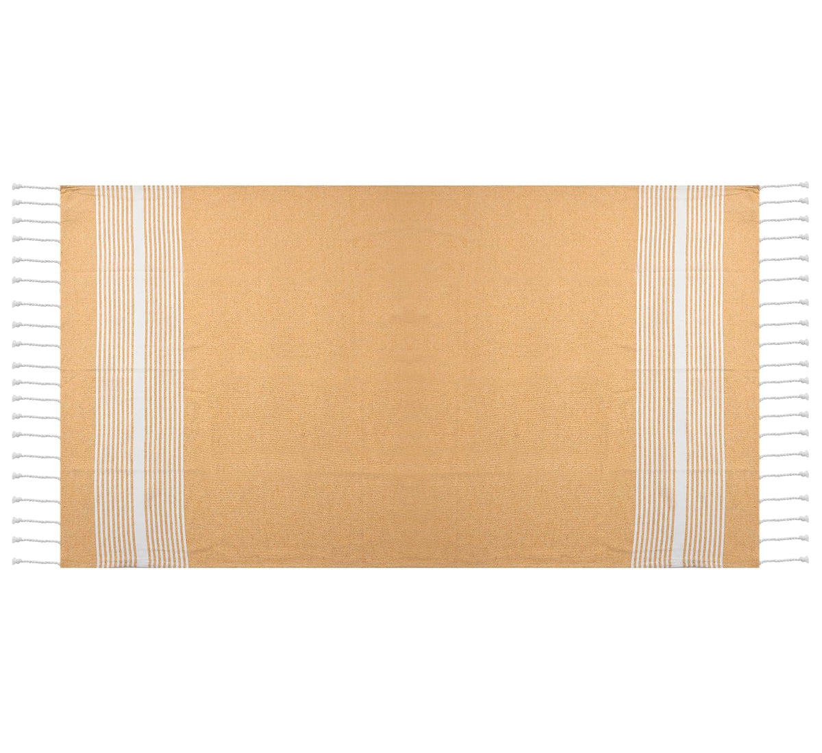Dolce Casa 100% Cotton Turkish Fouta Towel 400 Gsm | Extra Large Full Size Cotton Bath Towel (Yellow)