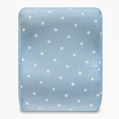 Memory Foam Pillow, Mini Contour Travel Pillow With Cover, Blue - 12 X 10 Inch | Special Ergonomic Design, Comfortable, Neck & Shoulder Support - Pack Of 1