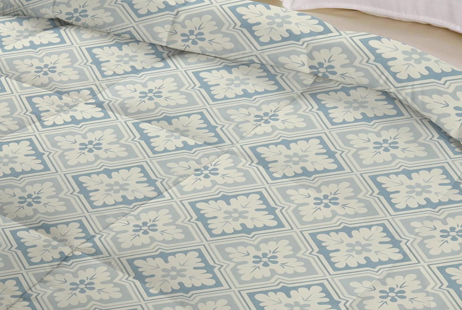 Bedding Set 1 Double Bedsheet, 2 Pillow Covers With 1 Comforter | 90 X 100 Inches, Silver & Grey | Perfect For Queen Bed Durable & Wrinkle Free - All Season Bedding
