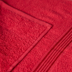 Kopa By Bianca 100% Cotton Soft Terry Face Towel 400 Gsm (Cardinal Red) -Pack Of 8