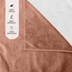 Housse Premium Microfiber Face Towel 600 Gsm | Korean Beauty Ultra Absorbent, Odour-Free, Quick Dry Face Towel (Pack Of 4) - Warm Beige