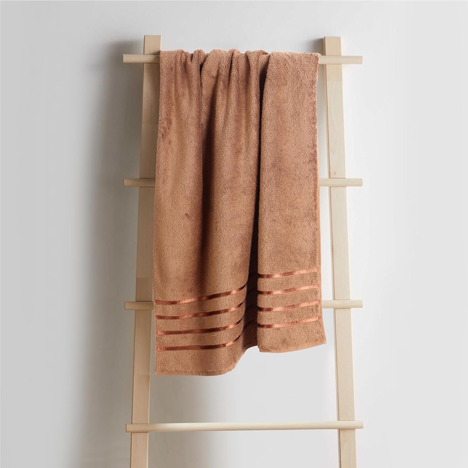 Spread Spain 100% Cotton Bath Towels 600 Gsm | Roman Bath Towel Large Size Soft, Fluffy & Absorbent - Tabacco