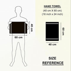 Myriad Axis Premium Soft Cotton Hand Towel 600 Gsm | Super Absorbent & Quick Dry Towels (Set Of 4) - Multicolor