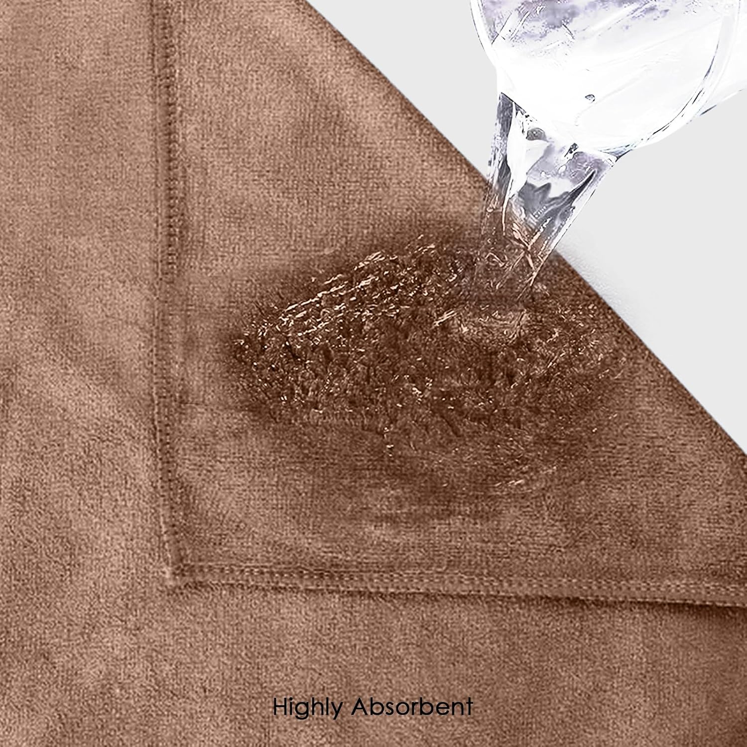 Housse Premium Microfiber Face Towel 900 Gsm | Korean Beauty Ultra Absorbent, Odour-Free, Quick Dry Face Towel (Pack Of 6) - Rustic Chestnut