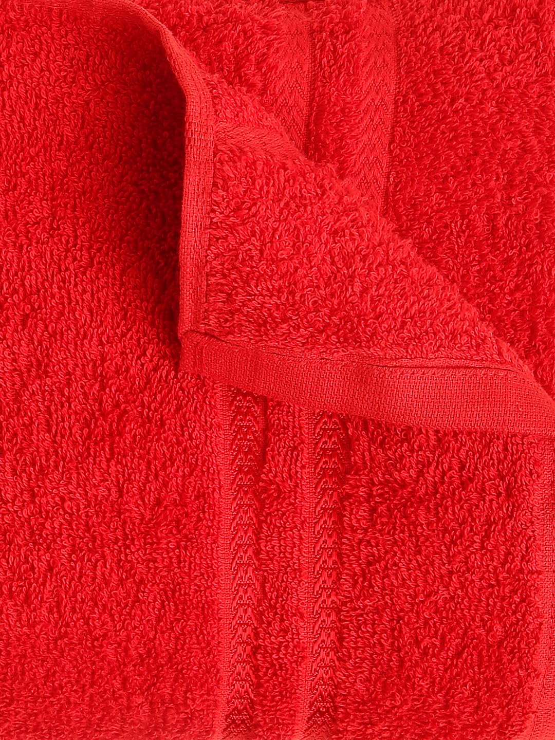 Welspun 100% Cotton Quik Dry Bath Towel 380 Gsm | High Absorbency Super Soft, Fast Drying Bath Towels Large Size (True Red)