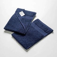 Ddecor Cotton Hand Towel 500 Gsm - Pack Of 2 (Blue)