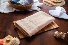 Vilasiya Whisp Premium Bath Towel 550 Gsm | Soft, Lightweight, Quick Dry & Highly Absorbent Home, Travel (Beige)