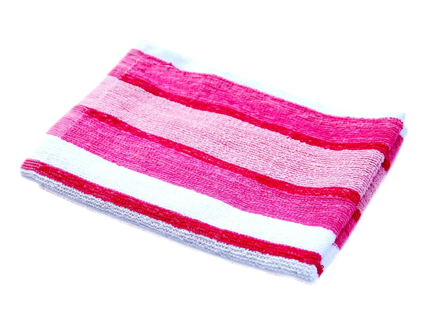 Space Fly Striped Hand Towels 900 Gsm | High Absrobent For Bathroom & Kitchen Hand Towel (Pink & White) - Set Of 6