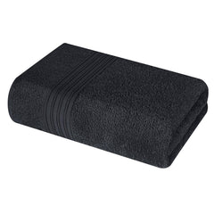 Boutiquo 100% Cotton Bath Towel 500 Gsm | Compact Quick Dry Lightweight Soft & Highly Absorbent Large Size Bath Towel - Charcoal Grey