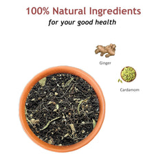 Bluebud Adrak Elaichi Chai Patti Pack Of 2 X 200gm, 7.05 Ounce Each - 200 Cups | Premium Assam CTC Tea Granules With 100% Natural Spices - Ginger Cardamom Tea Hand Blended Teas | Homemade Recipe