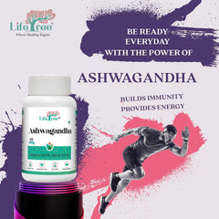 Lifetree Ashwagandha Supplement Extra Strength Natural Formulation, Support Strength & Energy Supports Healthy Immune System Capsules Ayurvedic Medicine | 60 Capsules 100gm 0.2lbs