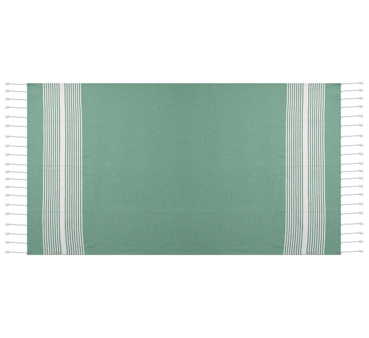 Dolce Casa 100% Cotton Turkish Fouta Towel 400 Gsm | Extra Large Full Size Cotton Bath Towel (Green)